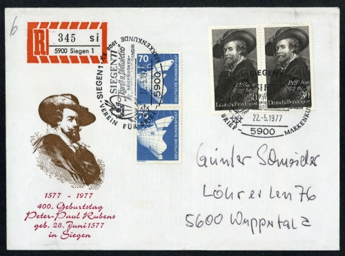 1977, Bundesrepublik Deutschland, 936 (2) u.a., Brief
