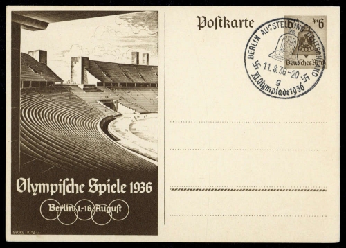 Sport u. Spiel,Olympia Berlin 1936,Sonderstempel, Brief