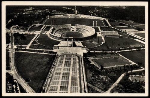 1936, Sport u. Spiel,Olympia Berlin 1936,Werbepostkarten, Brief