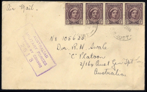 1944, Australien, 163 (4), Brief
