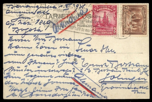 1934, Kolumbien, 350, 367, Brief
