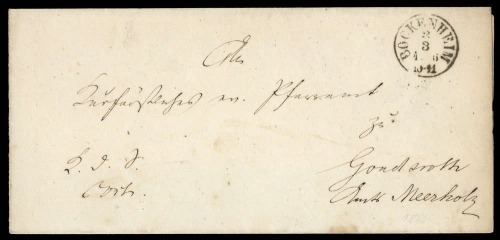 Altdeutschland Thurn und Taxis, Brief