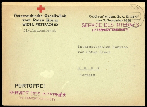 1956, Int.Organisationen,Rotes Kreuz,, Brief