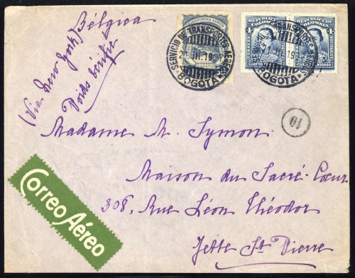 1923, Scadta, 33, Kol.298 (2), Brief