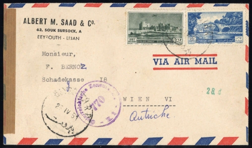 1951, Libanon, 455, 458, Brief
