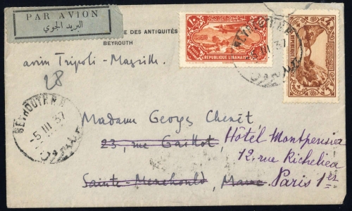 1930, Libanon, 191 u.a., Brief