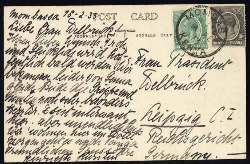 1927, Ostafrikanische Gemeinschaft, 22-23, Brief