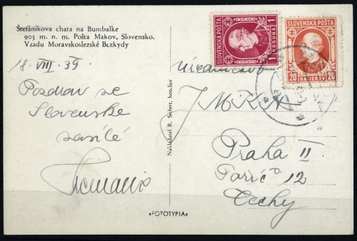 1939, Slowakei, 40, 37, Brief