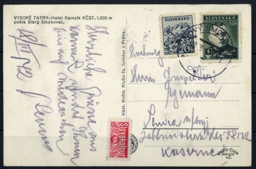 1939, Slowakei, 67 A, 73, Brief