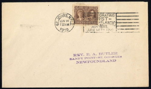 1928, Neufundland, 131, Brief