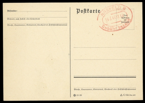 Französische Zone Württemberg, Brief