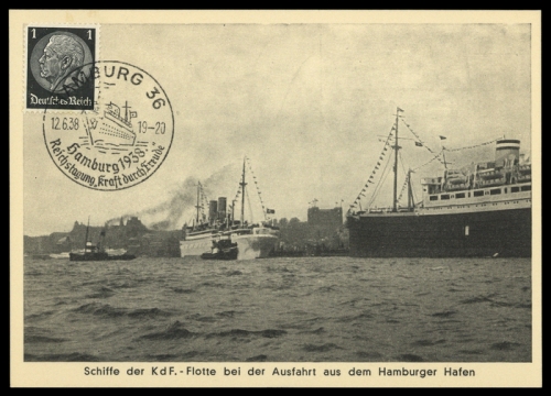 1937, III. Reich Propaganda,Organisationen,KDF, Brief