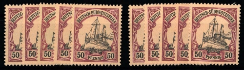 1901, Deutsche Kolonien Südwestafrika, 18 (10), *