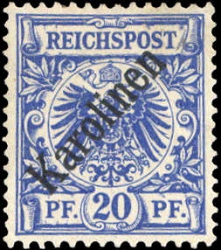 1899, Deutsche Kolonien Karolinen, 4 I, *