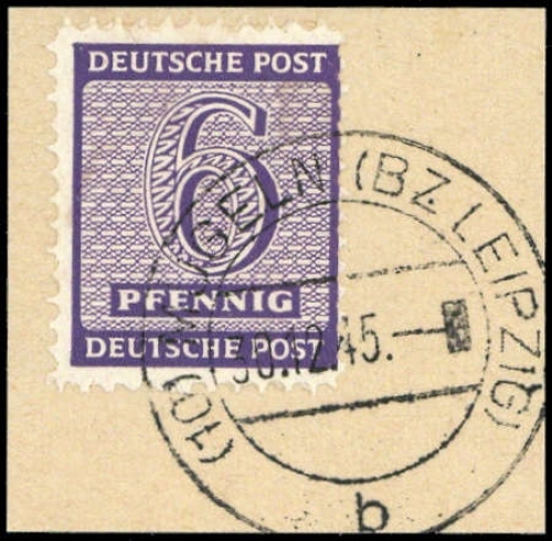 1945, SBZ Westsachsen, 117 AX a, Briefst.