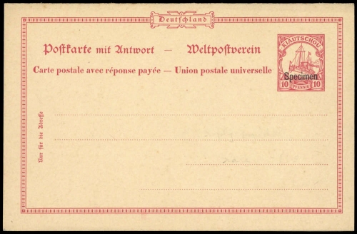 1901, Deutsche Kolonien Kiautschou, (P 4) P Spec.