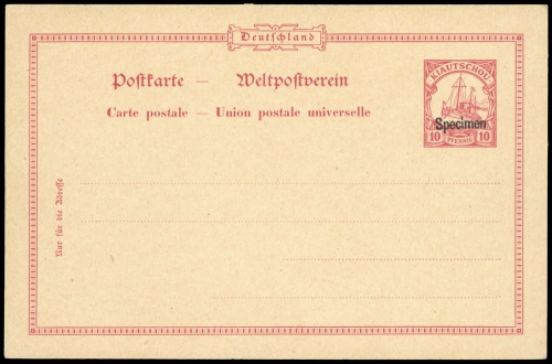 1901, Deutsche Kolonien Kiautschou, (P 2) P Spec.