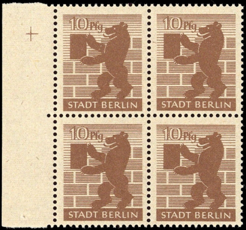 1945, SBZ Berlin Brandenburg, 4 A b waz (4) PK, **