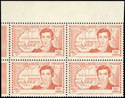 1939, Elfenbeinküste, 162 F (4) Ecke, **