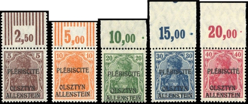 1920, Allenstein, II-VI OR Punkt, **
