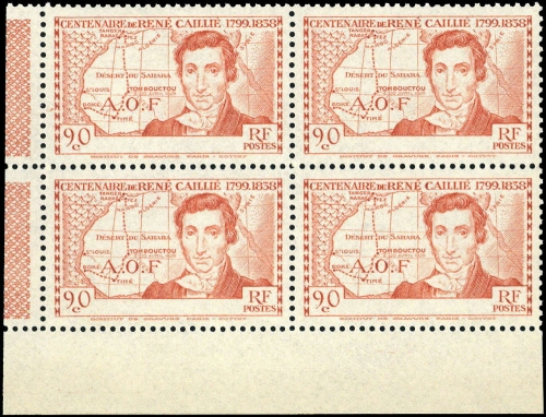 1939, Elfenbeinküste, 162 F (4) Ecke, **