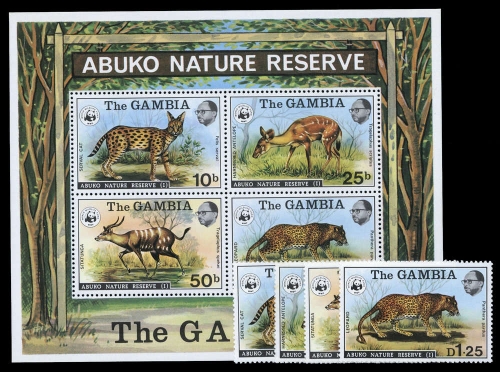 1976, Gambia, 332-35 + Bl.2, **