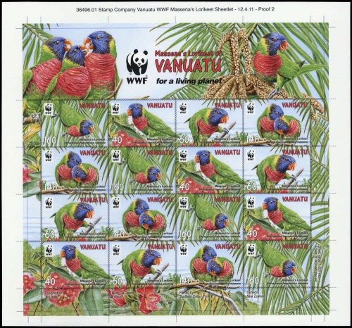 2011, Vanuatu, 1443-46 KB Proof Cr