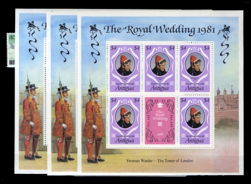 1970, Antigua und Antigua Barbuda, 221-25 u.a., **