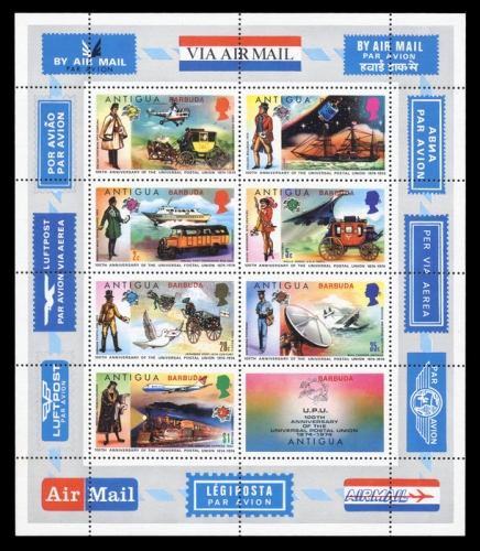 1974, Barbuda, Bl. 6 u.a., **