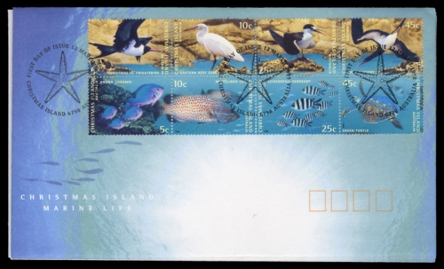 1998, Weihnachtsinseln, 437-56 u.a., FDC