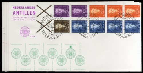 1979, Niederländische Antillen, HBl. 3 u.a., FDC