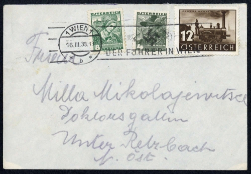 1938, Österreich Ostmark, 569, 572 u. 646, Brief
