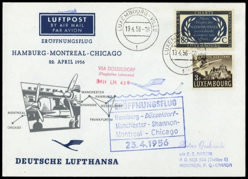 1956, Luxemburg, Brief