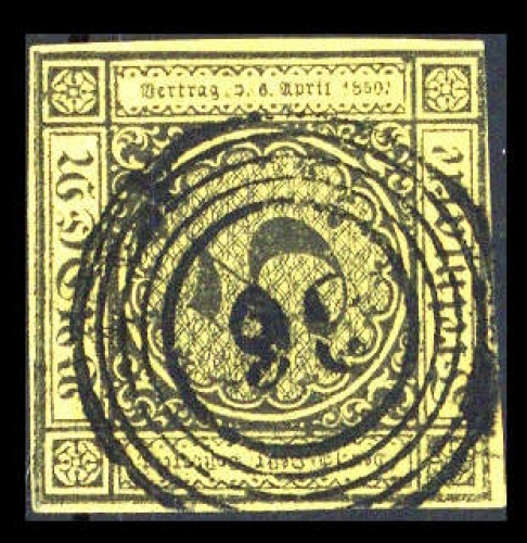 1851, Altdeutschland Baden, 2 b, gest.