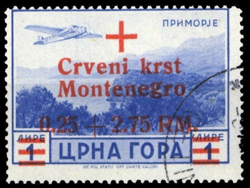 1944, Deutsche Besetzung II. WK Montenegro, 34, cto