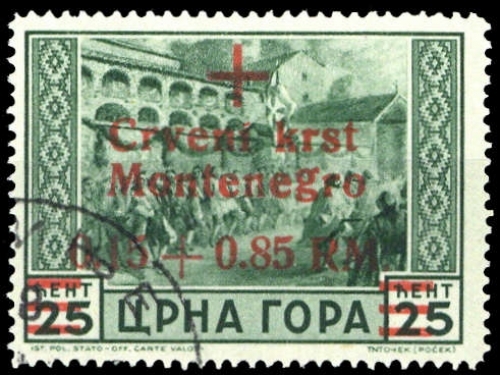 1944, Deutsche Besetzung II. WK Montenegro, 29, cto