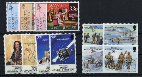 1977, Britische Gebiete in der Antarktis, 68-70 u.a., **