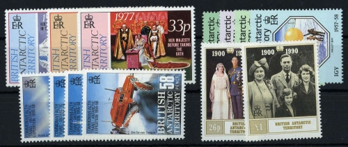 1977, Britische Gebiete in der Antarktis, 68-70 u.a., **