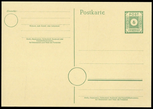 1945, SBZ Ostsachsen, P 8, Brief