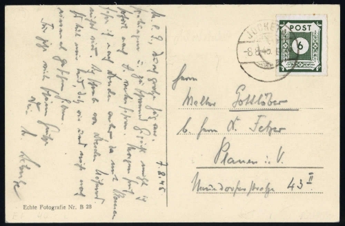 1945, SBZ Ostsachsen, 43 Bla, Brief