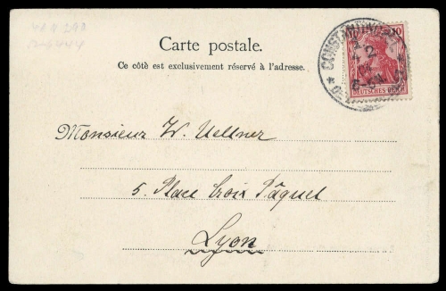 1904, Deutsche Auslandspost Türkei, DR 86, Brief