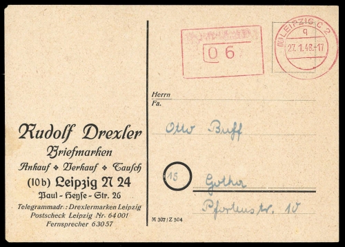 SBZ Provinz Sachsen, Brief