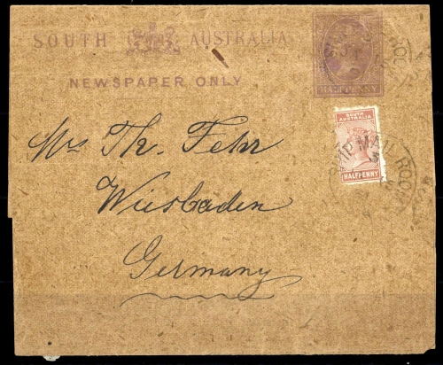 1906, Südaustralien, S 7 b u.a., Brief
