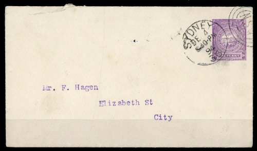 1888, Neusuedwales, U 7 c, Brief
