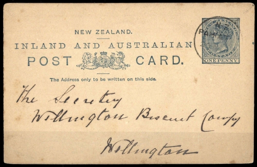 1890, Neuseeland, P 7 a, Brief