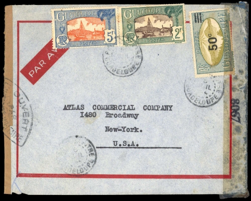 1928, Guadeloupe, 124 u.a., Brief