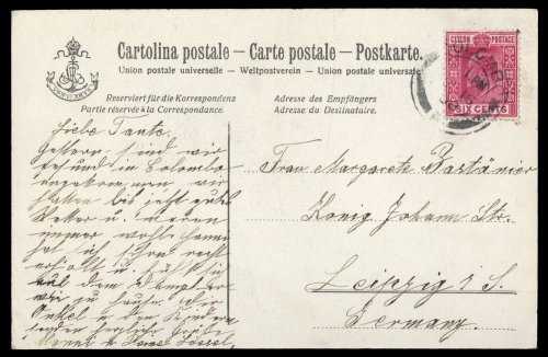 1908, Ceylon, 150, Brief