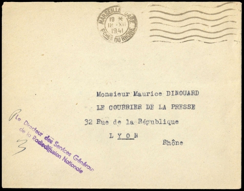 1941, Frankreich, Brief