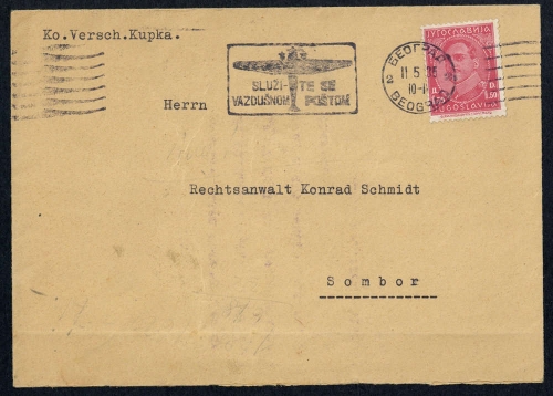 1935, Jugoslawien, 242, Brief