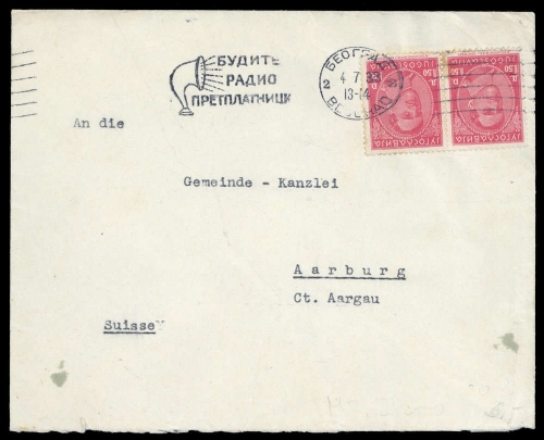 1933, Jugoslawien, 242 (2), Brief